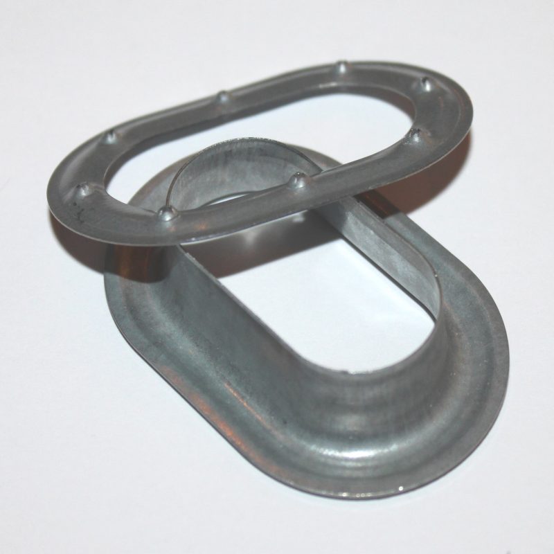 Öljett oval förzinkat stål 42 x 22