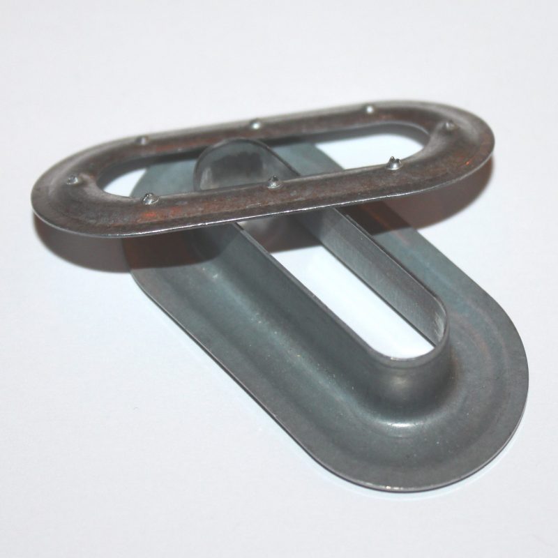Öljett oval förzinkat stål 50 x 15